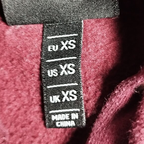 Ellesse Women's Hoodie Sweatshirt - Size XS - Burgundy - Picture 4 of 8